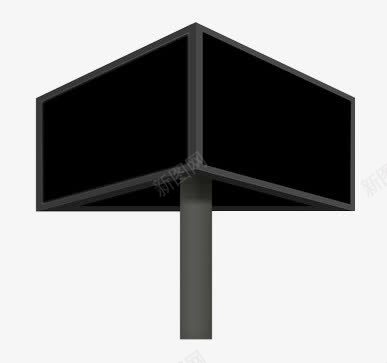 黑色户外led屏png免抠素材_88icon https://88icon.com LED屏 LED广告牌 led屏 户外 指示牌 黑色