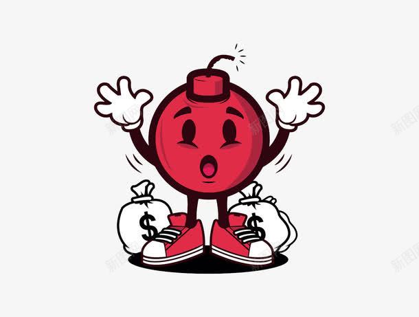 炸弹劫匪png免抠素材_88icon https://88icon.com Q版 卡通 嘻哈 投降 插画 暗黑系 涂鸦 潮流 潮牌 炸弹 红色 美式漫画 美漫 街头涂鸦