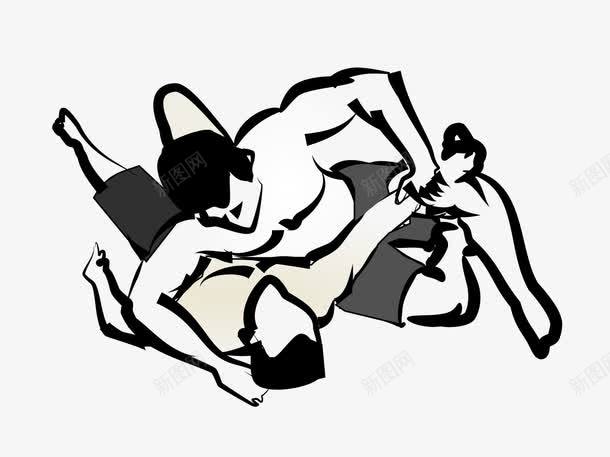 手绘格斗png免抠素材_88icon https://88icon.com 对战 手绘 摔跤 斗争 格斗 武术 运动