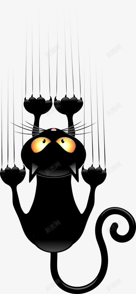 小猫png免抠素材_88icon https://88icon.com 动物 动物插画 卡通动物 惊吓的小猫 猫咪 矢量动物