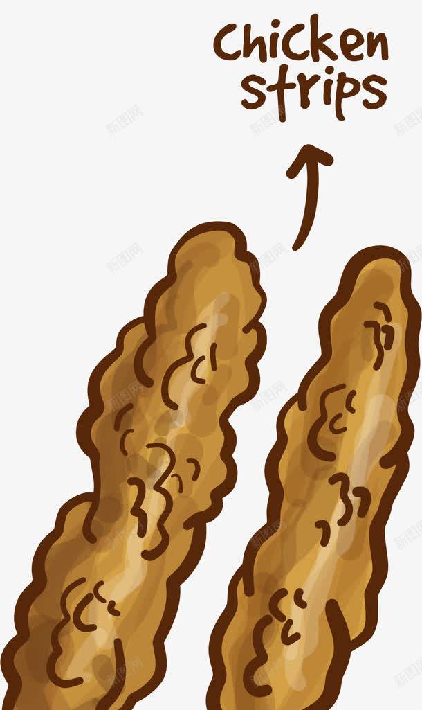 卡通手绘炸鸡柳png免抠素材_88icon https://88icon.com 卡通手绘 垃圾食品 油炸食品 炸鸡 炸鸡块 炸鸡柳 脆皮炸鸡 香酥炸鸡