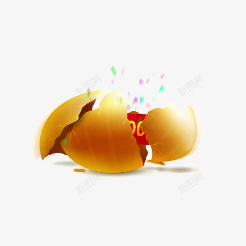 裂开的金蛋里面的大奖png免抠素材_88icon https://88icon.com 大奖 开奖 抽奖 砸 砸金蛋 裂开 金蛋