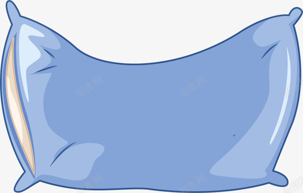 蓝色卡通立体枕头png免抠素材_88icon https://88icon.com 休息 国际睡眠日 好梦 安眠 枕头 睡觉 美梦