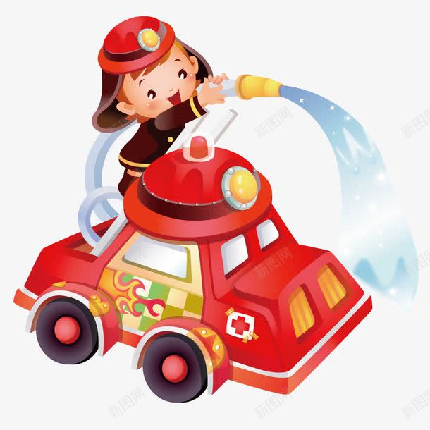 救火的消防员矢量图ai免抠素材_88icon https://88icon.com 卡通 卡通消防员救援 娑堥槻 娑堥槻鍛 救火 消防 消防员 矢量图 红色 绾壊 职业 鍗 鏁戠伀 鑱屼笟