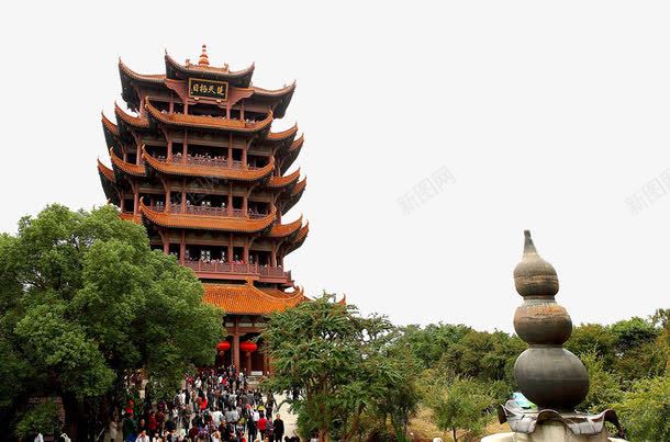 武汉黄鹤楼旅游人群png免抠素材_88icon https://88icon.com 地标建筑 旅游 武汉 武汉地标 湖北