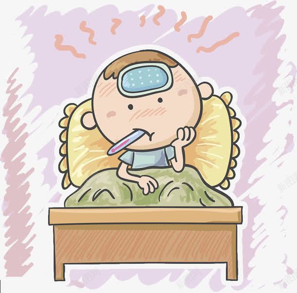 卡通插图病痛发烧量体温png免抠素材_88icon https://88icon.com 不舒服 卡通插图病痛发烧量体温 没精神 生病 疲惫 病痛 病痛没精神 身体酸痛