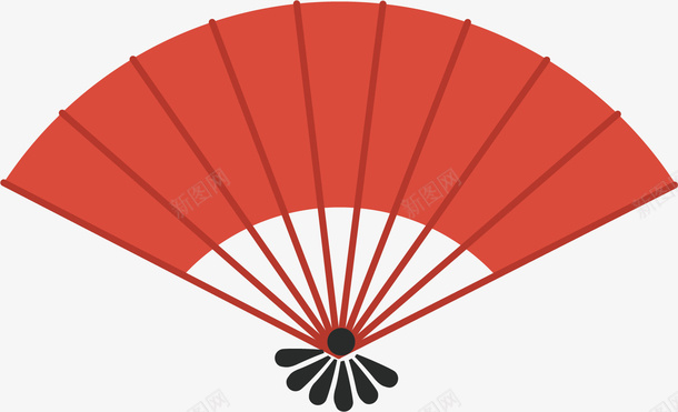 精致的扇子矢量图ai免抠素材_88icon https://88icon.com 中国风 凉快 卡通樱花红色扇子 扇子 扇风 矢量图 精致 红色