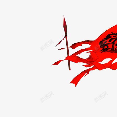 红色战旗古风png免抠素材_88icon https://88icon.com 古风 战旗 打仗 红色
