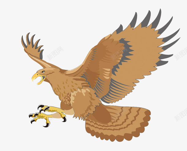 展翅的黄色海雕电脑效果图png免抠素材_88icon https://88icon.com 动物 展翅 海雕 电脑效果图 白尾海雕 鸟 鹰类 黄色