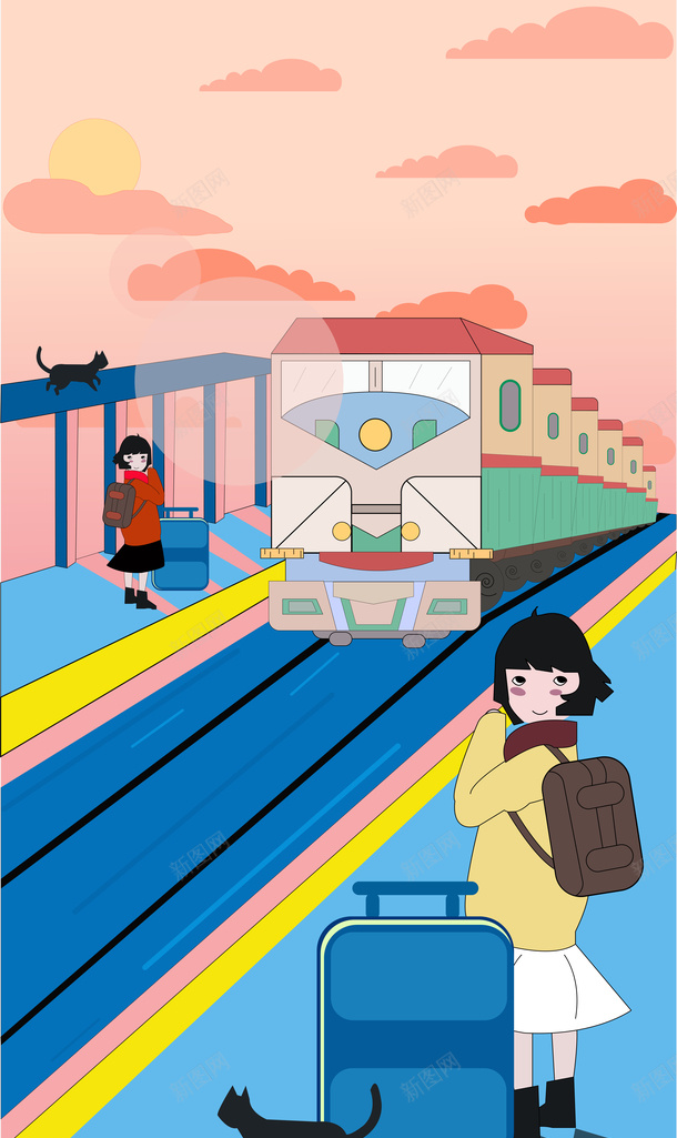 h5落地页png免抠素材_88icon https://88icon.com h5落地页 人物 插画 旅行