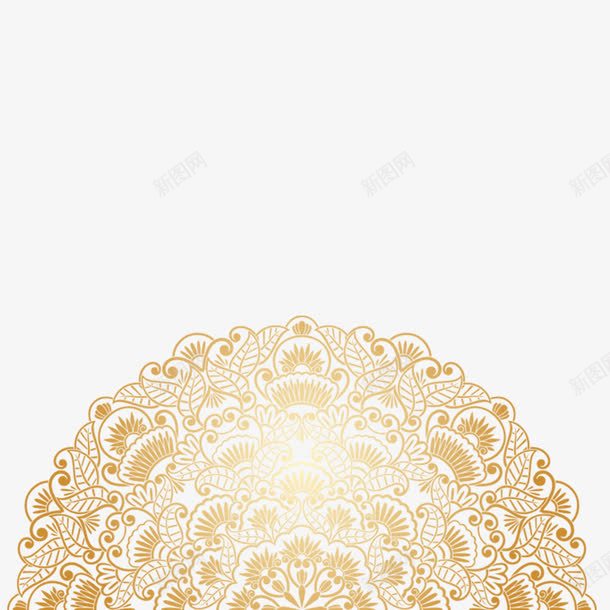 镂空花纹装饰图案金色发光png免抠素材_88icon https://88icon.com 发亮 发光 金色 金色流光 镂空装饰图案金色发光 黄色