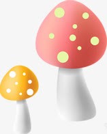 手绘卡通圆点蘑菇png免抠素材_88icon https://88icon.com 卡通 圆点 蘑菇