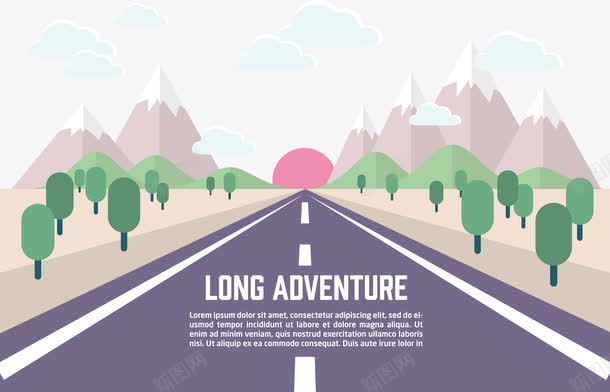 公路全景场景png免抠素材_88icon https://88icon.com 全景 景观 绿树 绿色景观 阿尔卑斯山 鹿
