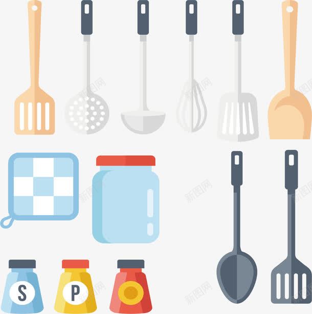 玻璃调味瓶png免抠素材_88icon https://88icon.com 多个调味瓶 带勺子调味瓶 带盖子调味瓶 极简风调味瓶调味瓶矢量图 漏勺 玻璃管 玻璃调味瓶 矢量素材 调味瓶 锅铲 陶瓷调味瓶