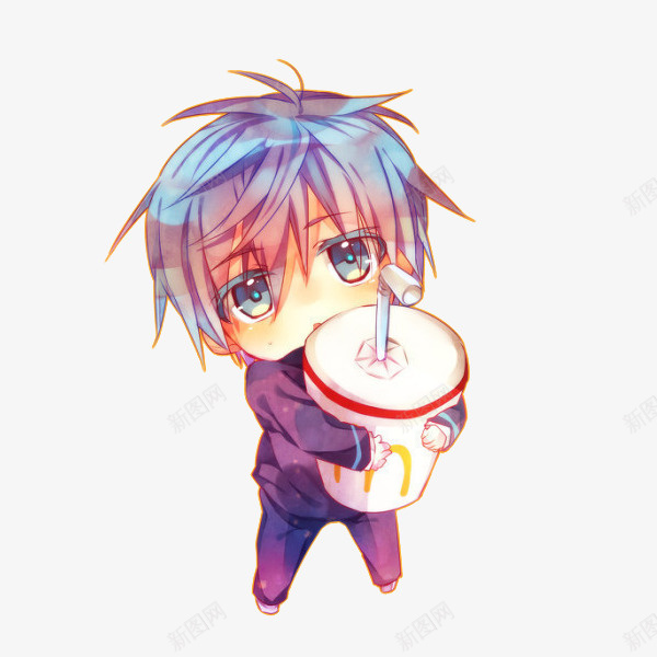 喝奶茶的小男孩png免抠素材_88icon https://88icon.com 人物 卡通 大罐奶茶 小男孩 正太
