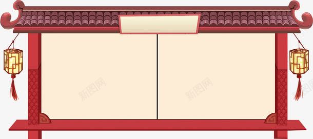 中国古代红灯笼大门png免抠素材_88icon https://88icon.com 中国古代 古代大门 大门 红灯笼
