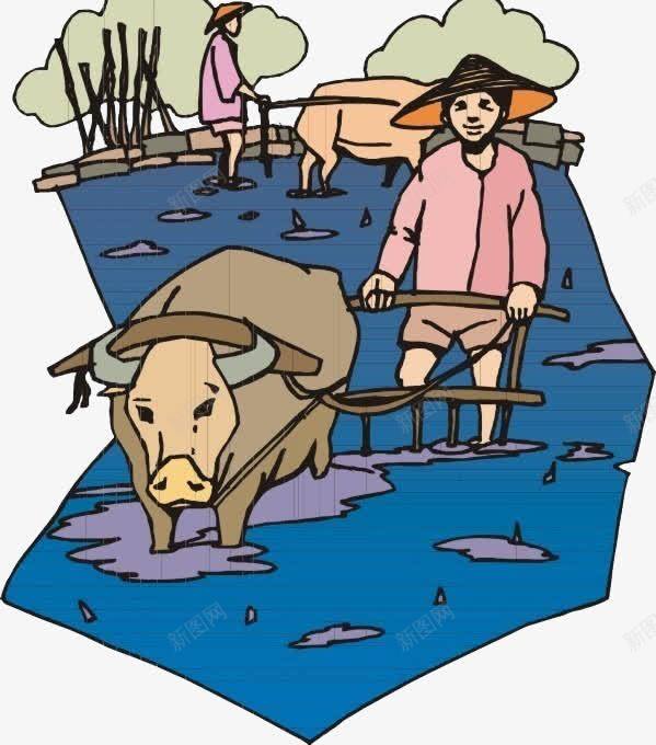 带着斗笠在蓝色田地里耕作的农民png免抠素材_88icon https://88icon.com 农具 农民耕作 农民耕地 农活工具 古代农夫 古代犁地 带着斗笠在蓝色田地里耕作的农民卡通画免费下载 忙农活 斗笠 牛 耕犁 耕田工具 蓝色梯田 黄牛