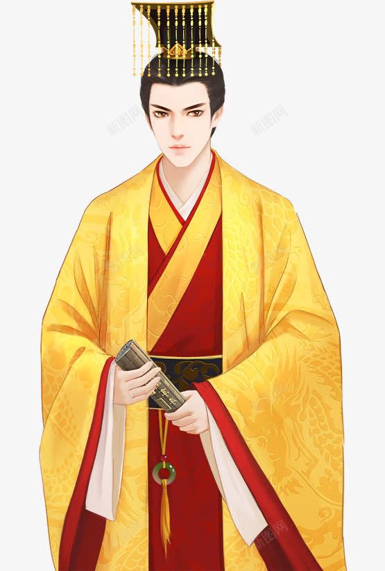 拿着竹卷的皇帝png免抠素材_88icon https://88icon.com 九五之尊 位高权重 君主 君王 圣上 帝王 皇上 皇帝 穿龙袍 竹卷 轩辕黄帝 黄袍 龙的传人
