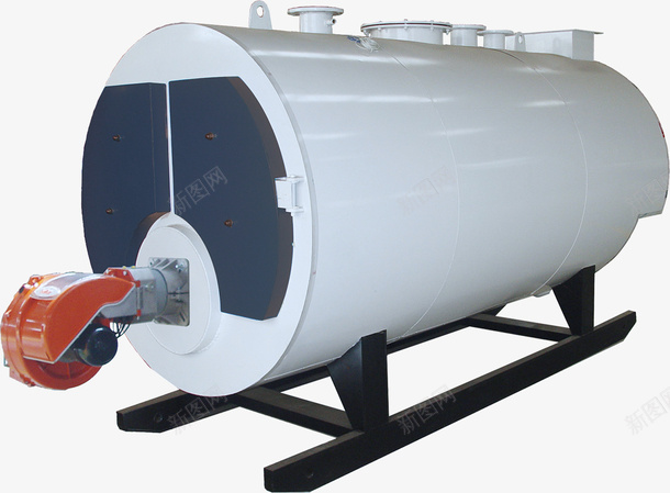 实物白色横式蒸汽锅炉png免抠素材_88icon https://88icon.com 产品实物 工业生产 热能 热载体 能量转换设备 蒸汽锅炉 高温水蒸气