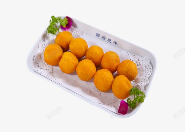 香芋地瓜丸片png免抠素材_88icon https://88icon.com 健康食品 地瓜球 油炸地瓜丸 美味的丸子 香芋味