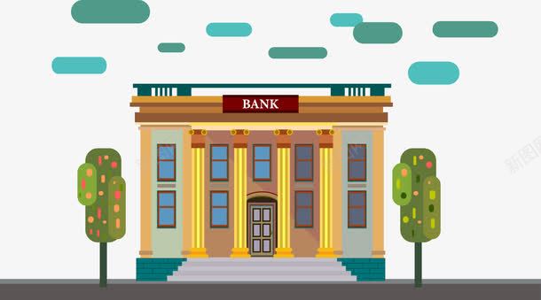 一家银行矢量图ai免抠素材_88icon https://88icon.com BANK 中国银行 建设银行 过年取钱 银行取钱 矢量图