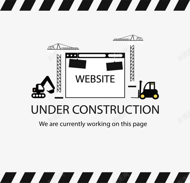 网页维修施工现场矢量图ai免抠素材_88icon https://88icon.com 建站中 施工 施工现在 矢量png 网站维修 网站维护 矢量图