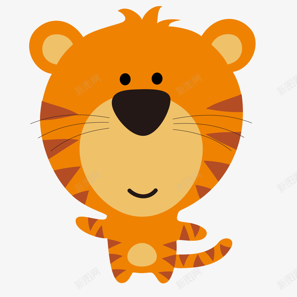 卡通可爱的小老虎png免抠素材_88icon https://88icon.com Q版虎 动物 动物园 大自然 小老虎 标签设计 森林 老虎吉祥物 萌萌的小老虎 虎虎的快乐