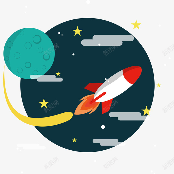 卡通航天航空行星火箭矢量图ai免抠素材_88icon https://88icon.com AI源文件 卡通恒星 卡通航天航空行星火箭矢量 卫星矢量 手绘卡通恒星 手绘航空航天 矢量卫星 矢量图
