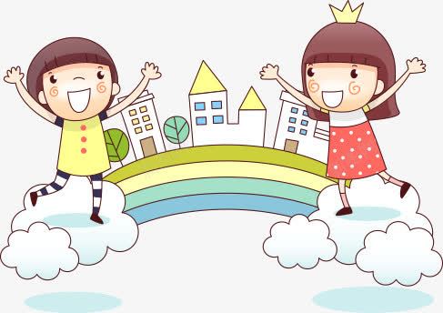 儿童人物png免抠素材_88icon https://88icon.com 云朵 幼儿园人物 彩虹 悬浮 房子 手绘