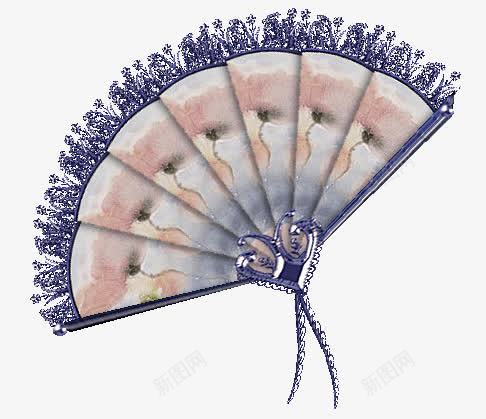 手绘扇子心形png免抠素材_88icon https://88icon.com 心形 手绘扇子