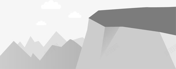 手绘悬崖png免抠素材_88icon https://88icon.com 悬崖 扁平化 手绘