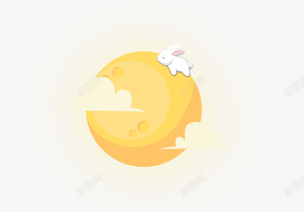 黄色月亮上趴着的兔子psd免抠素材_88icon https://88icon.com q版兔子 中秋 兔子 卡通 白色兔子 趴着兔子 黄色 黄色月亮