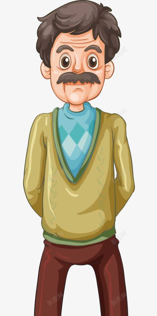 大胡子叔叔png免抠素材_88icon https://88icon.com 人物 全身 卡通 彩绘