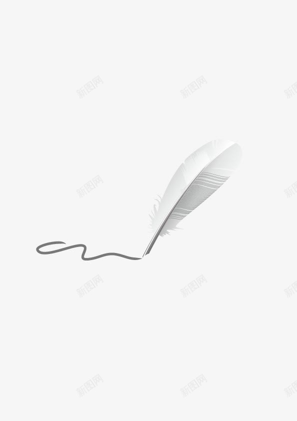 羽毛笔png免抠素材_88icon https://88icon.com 白色羽毛 高清