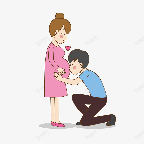 可爱胎教的夫妻矢量图eps免抠素材_88icon https://88icon.com PNG孕妇 卡通 卡通孕妇 可爱 大肚子 孕妇 孕妇PNG 孕妈咪 欢乐的夫妻 矢量图 胎教 胎教夫妻
