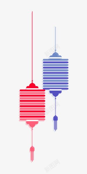 简笔画灯笼红色png免抠素材_88icon https://88icon.com 灯笼 简笔画 红色 节日气氛 蓝色