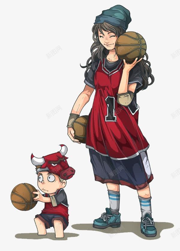 打篮球的女孩png免抠素材_88icon https://88icon.com 徒弟 篮球 运动 青春
