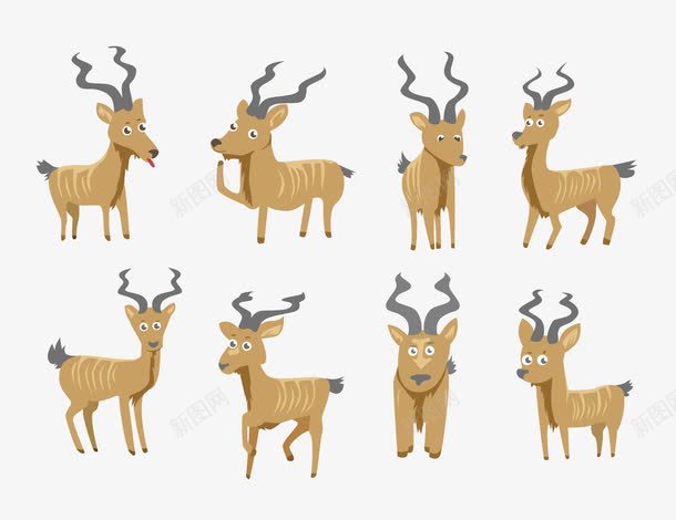 可爱卡通棕色藏羚羊png免抠素材_88icon https://88icon.com 动物 卡通卡通羊 卡通藏羚羊 可爱 哺乳动物 棕色 生态 生物 矢量动物素材 矢量藏羚羊素材 羊 羊群 羚羊 自然 藏羚羊 野生
