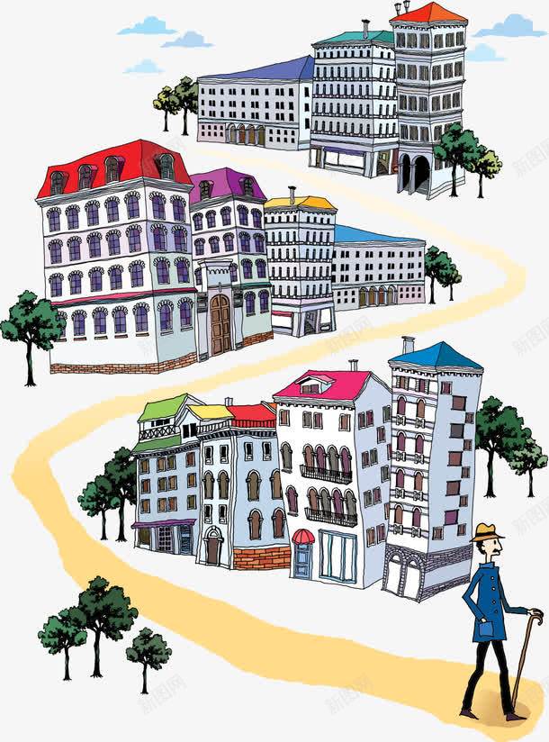 住宅区png免抠素材_88icon https://88icon.com 住宅 道路 集中