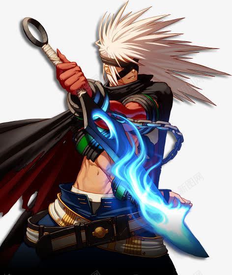 冷酷白发剑士游戏png免抠素材_88icon https://88icon.com 冷酷 游戏 白发
