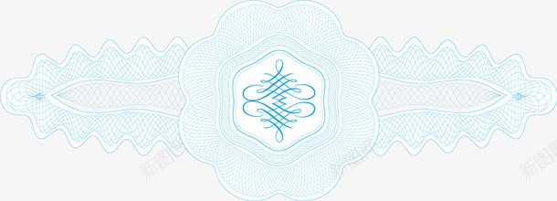防伪风格线条纹理png免抠素材_88icon https://88icon.com 纹理 蓝色 防伪 飘渺线条