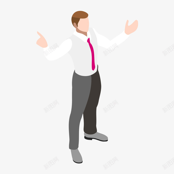 张开双臂的工作男士矢量图ai免抠素材_88icon https://88icon.com 双臂 商务 展开双臂 工作 工作男士 张开双臂 灰色 矢量图 红色
