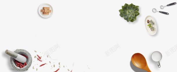餐具配料png免抠素材_88icon https://88icon.com 实物 调料 配料 餐具