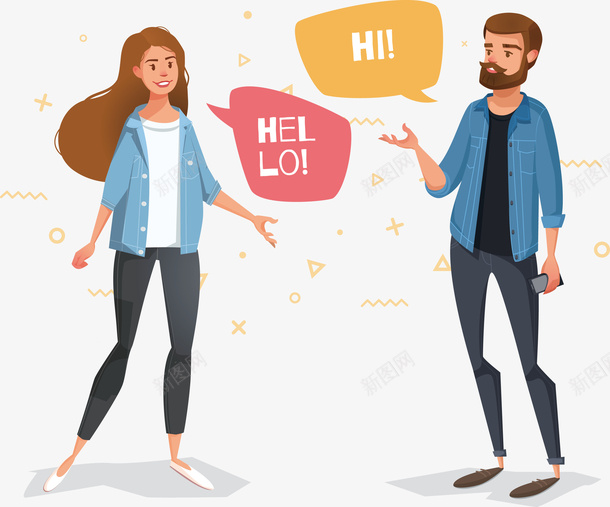 两个正在打招呼的人矢量图eps免抠素材_88icon https://88icon.com 人 卡通礼貌 招呼 矢量图 问候 问候png 问候矢量图