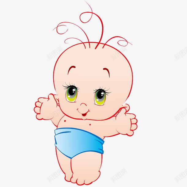 可爱的小北鼻png免抠素材_88icon https://88icon.com 元素 可爱 天真 婴儿 手绘