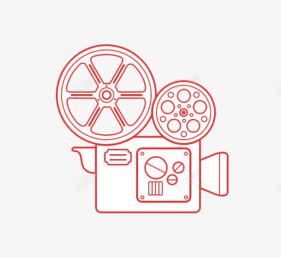 手绘红色电影交卷摄像机简笔画png免抠素材_88icon https://88icon.com 手绘 摄像机 电影交卷 电影元素 简笔画 红色