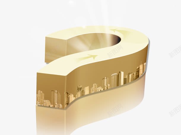 金光闪闪的问号png免抠素材_88icon https://88icon.com 素材 金光闪闪 金色 问号