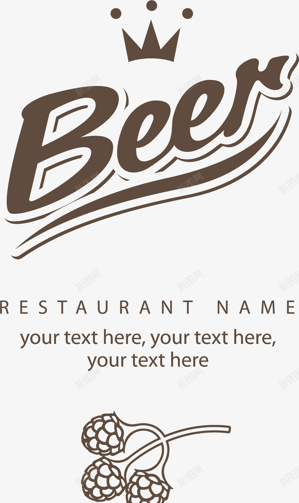 精美beer啤酒标签矢量图ai免抠素材_88icon https://88icon.com beer 啤酒 标签 皇冠 精美 矢量图