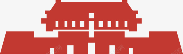 扁平化建筑物png免抠素材_88icon https://88icon.com 918事变 中国烈士纪念日 天安门建筑 建筑物设计 扁平化 红色