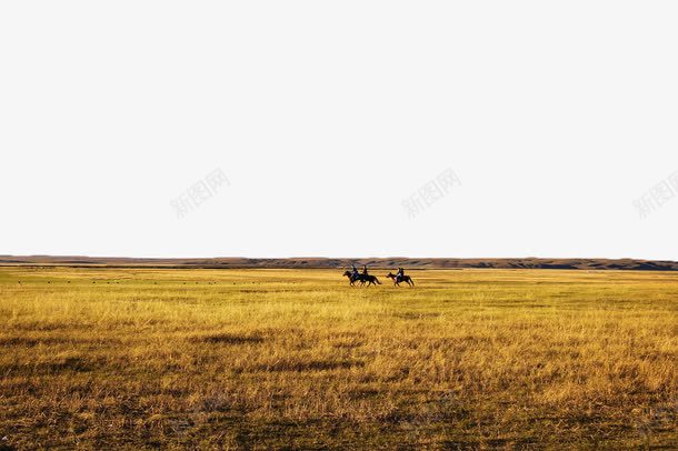 呼伦贝尔大草原png免抠素材_88icon https://88icon.com 实拍图 旅游 风景名胜 骑马 黄色
